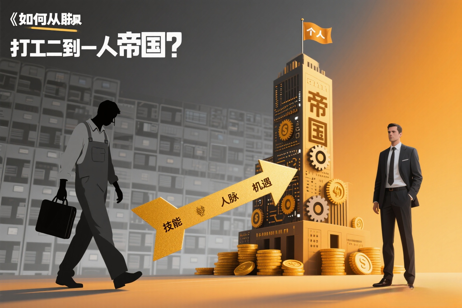 如何从打工人到一人帝国