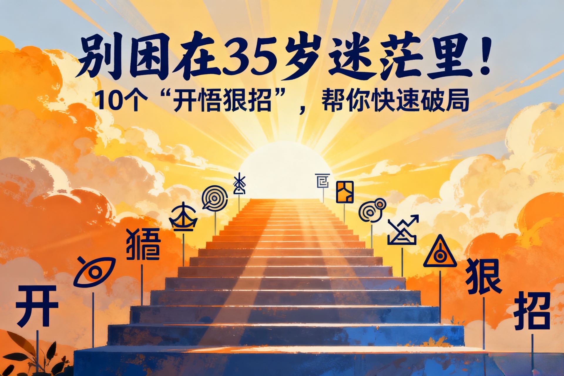 别困在35岁迷茫里！10个“开悟狠招”，帮你快速破局