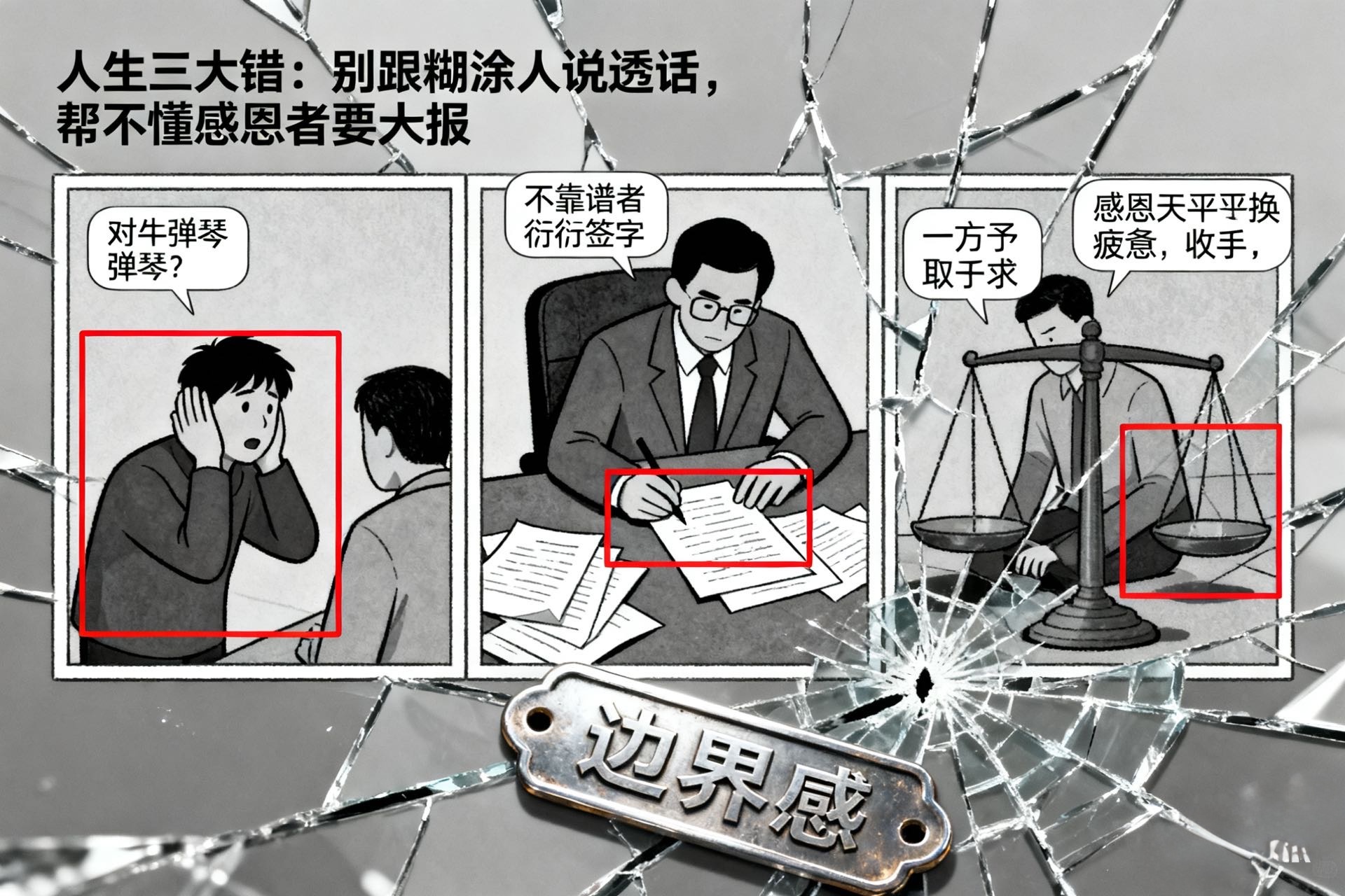 人生三大錯：別跟糊塗人說透話，幫不懂感恩者要止損