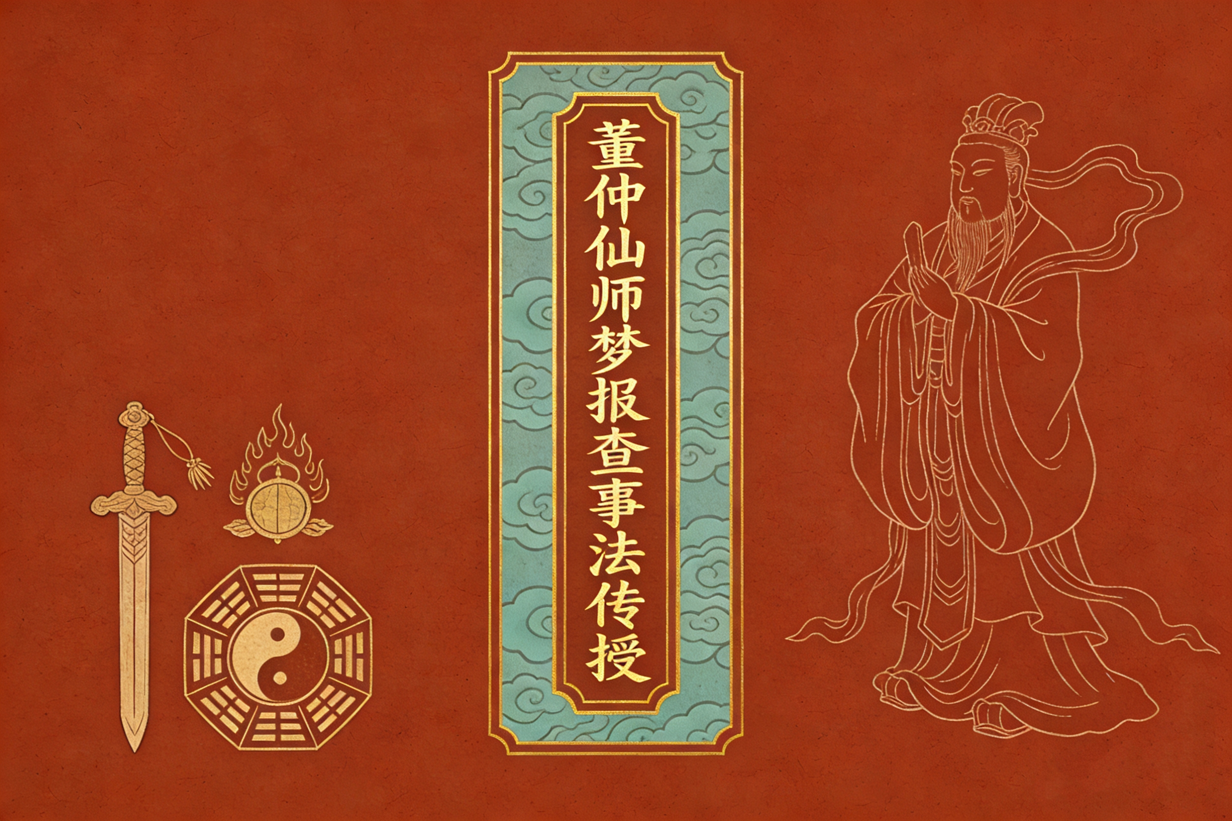 董仲仙师梦报查事法传授教学