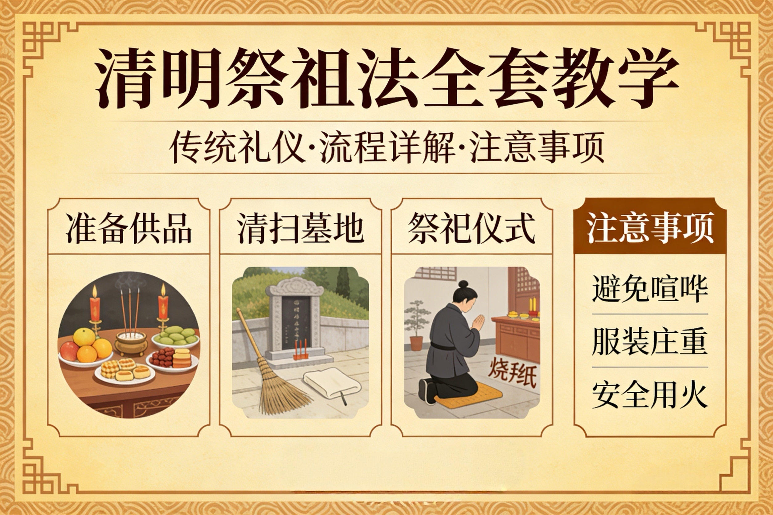 清明祭祖法全套教学